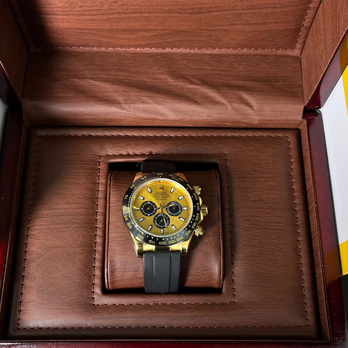 Cosmograph Daytone Strap | Golden | PVC Strap | 40mm