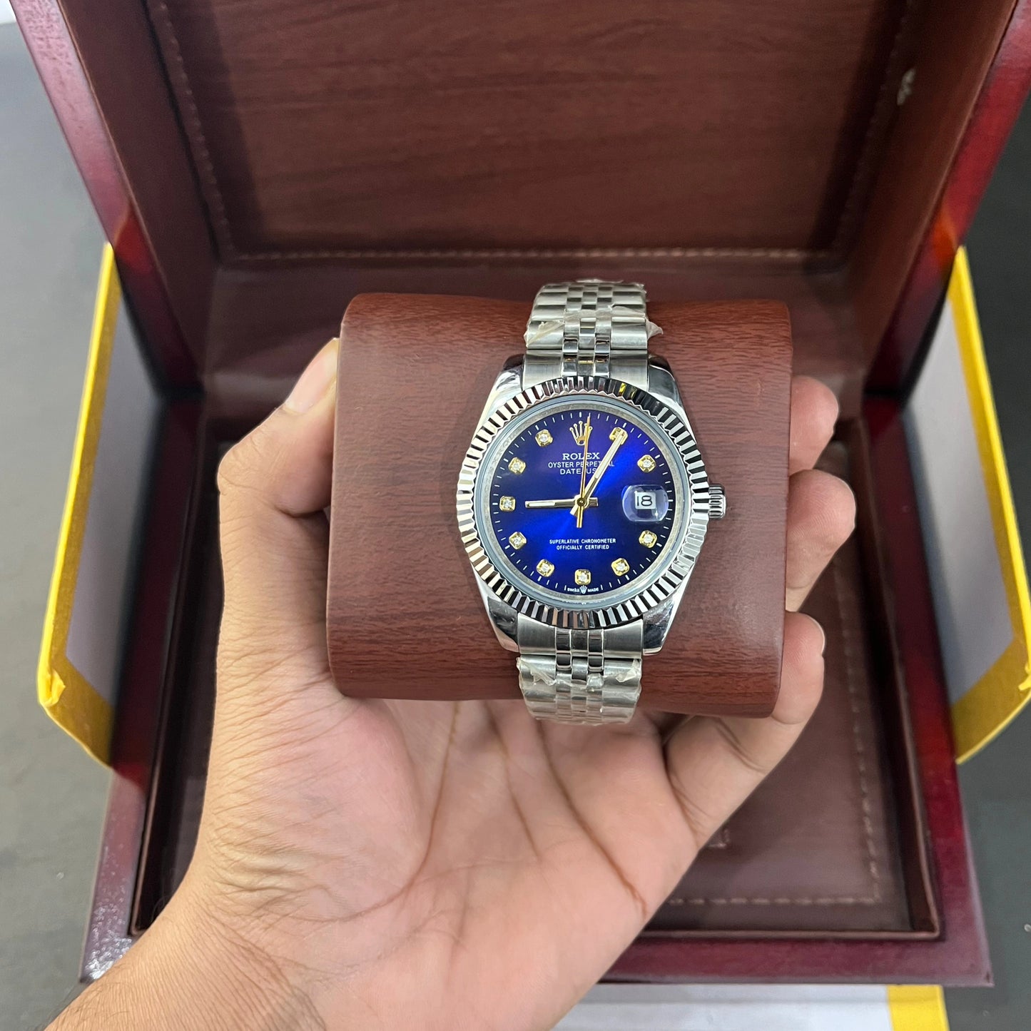 Datejust | 36mm | Oyster-steel | Blue