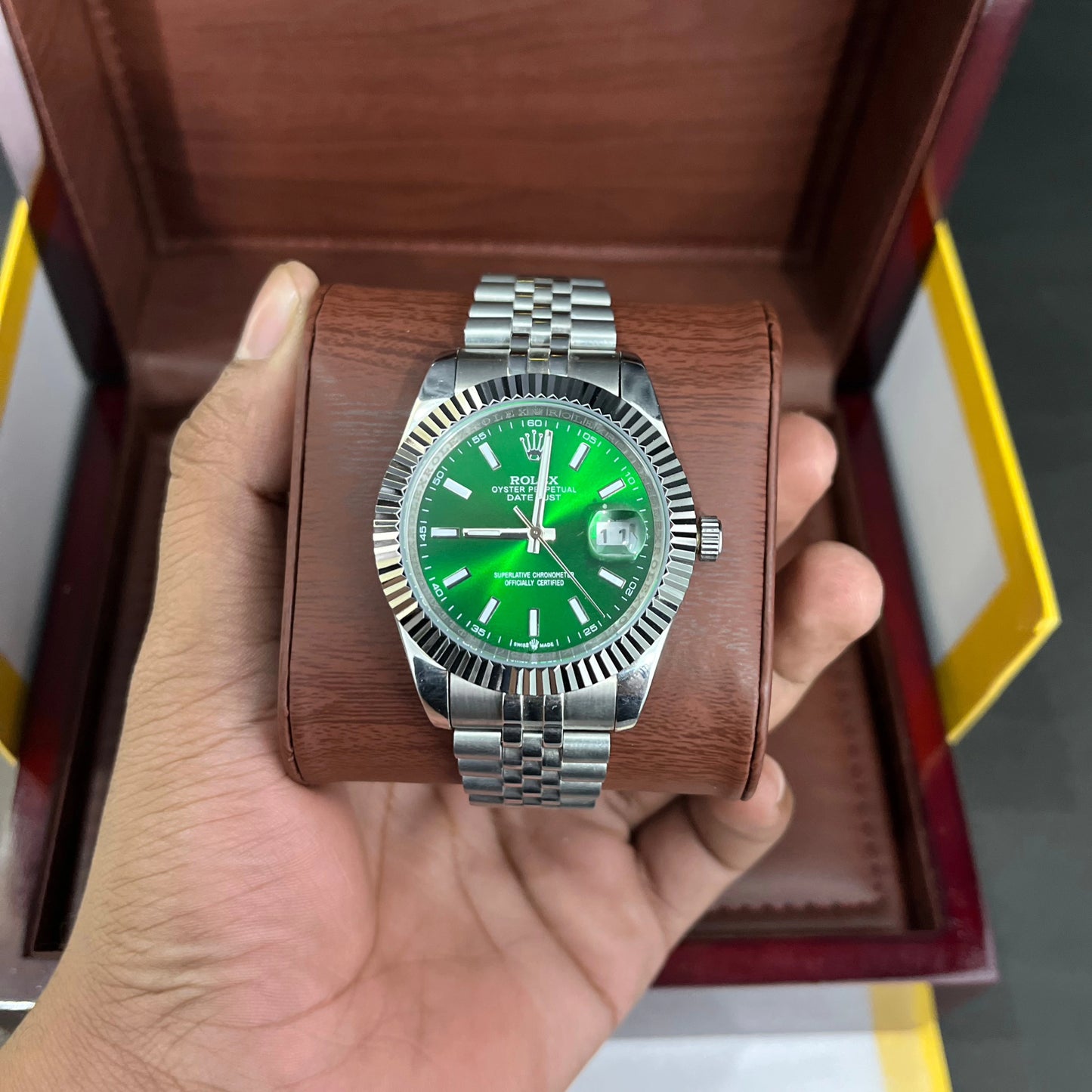 Datejust | 36mm | Oyster-steel | Green