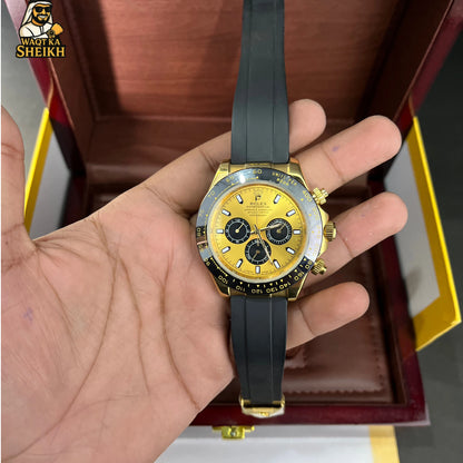 Cosmograph Daytone Strap | Golden | PVC Strap | 40mm