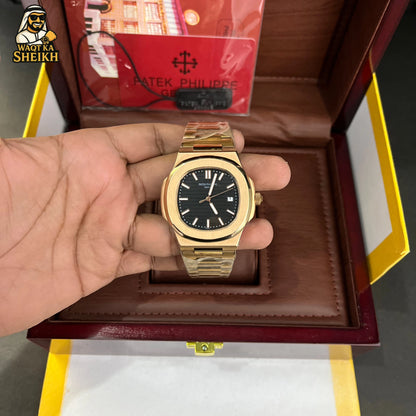 Nautilus 5711R | Black Dial | Rose Gold| 40.0 mm| Self Winding