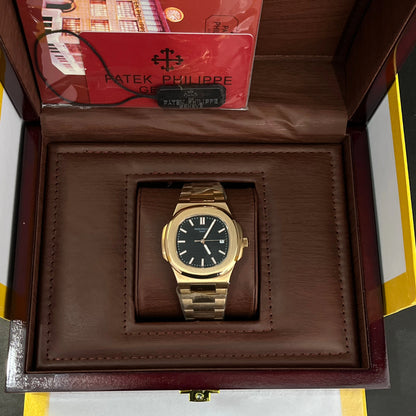 Nautilus 5711R | Black Dial | Rose Gold| 40.0 mm| Self Winding