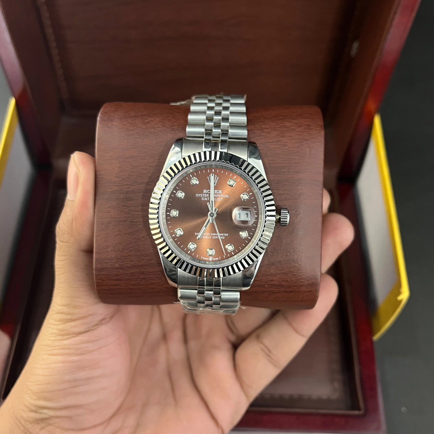 Datejust |31mm | Brown | Oyster-steel