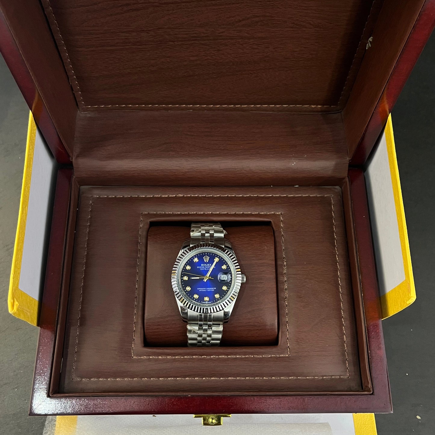 Datejust | 36mm | Oyster-steel | Blue
